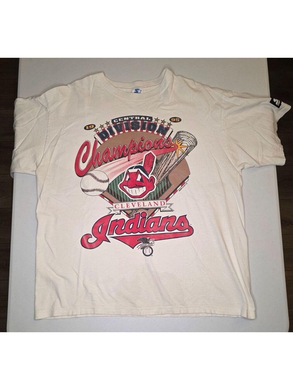 1995 MLB Cleveland Indians Division Champs Tee